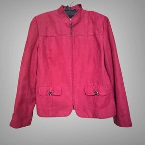 ALFRED DUNNER FAUX SUEDE JACKET SIZE 12
